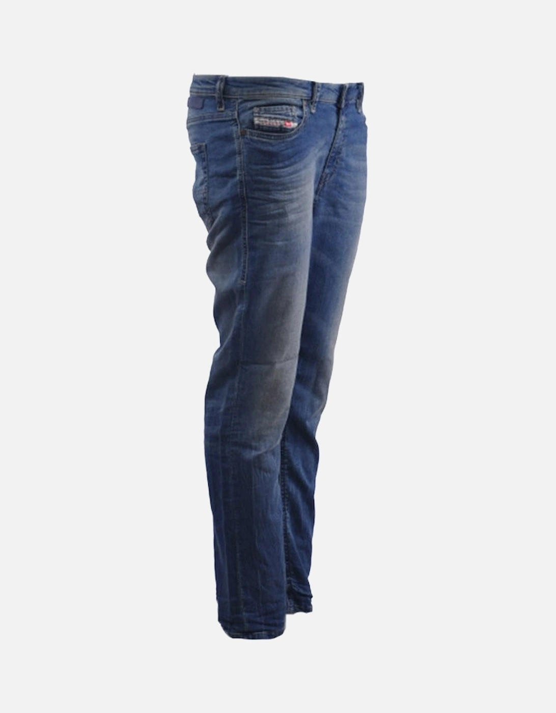 RIZZO NE 0668W Womens Denim Sweat Jogg Jeans Slim Fit Carrot Leg Blue