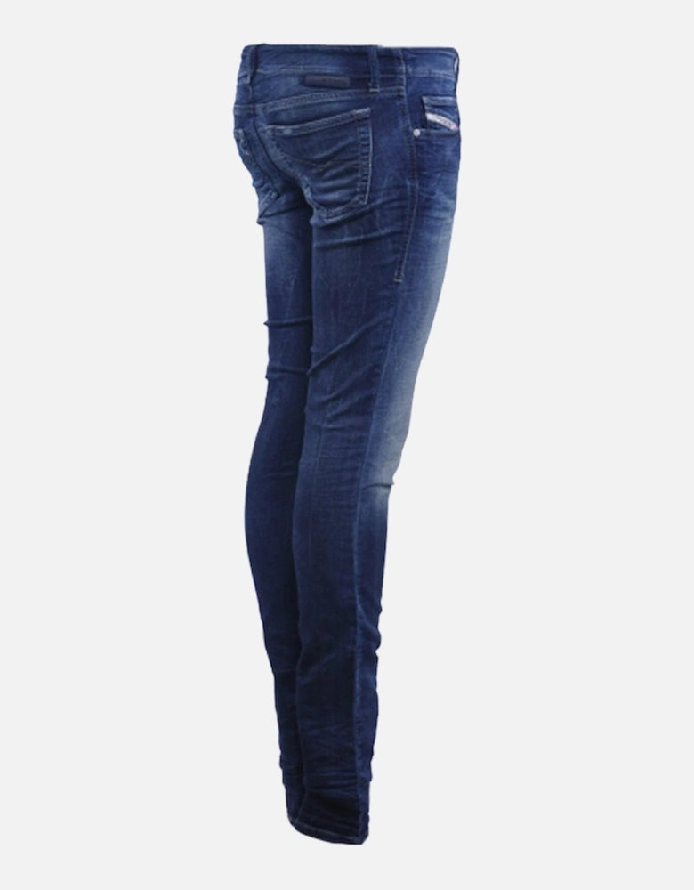 GRUPEE NE 0601L Womens Denim Jeans Sweat Jogg Jeans Super Slim Fit Skinny