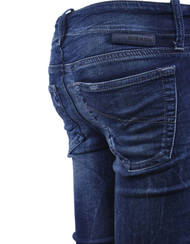 GRUPEE NE 0601L Womens Denim Jeans Sweat Jogg Jeans Super Slim Fit Skinny