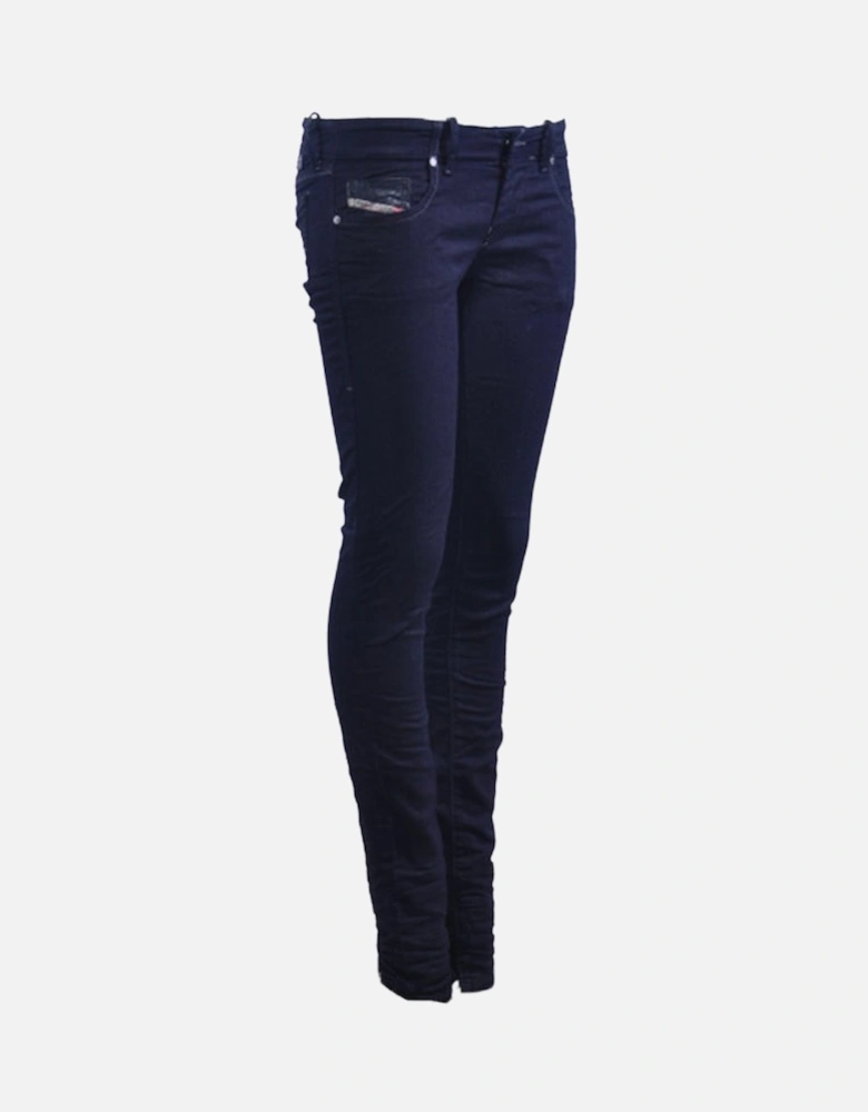 GRUPEE NE 0600V Womens Denim Jeans Sweat Jogg Jeans Stretch Slim Skinny