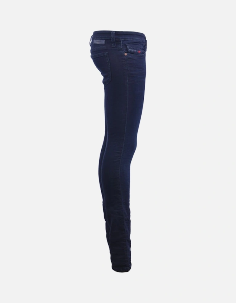 SKINZEE NE 0684L Womens Denim Jeans Slim Fit Skinny Leg Sweat Jogg Pants