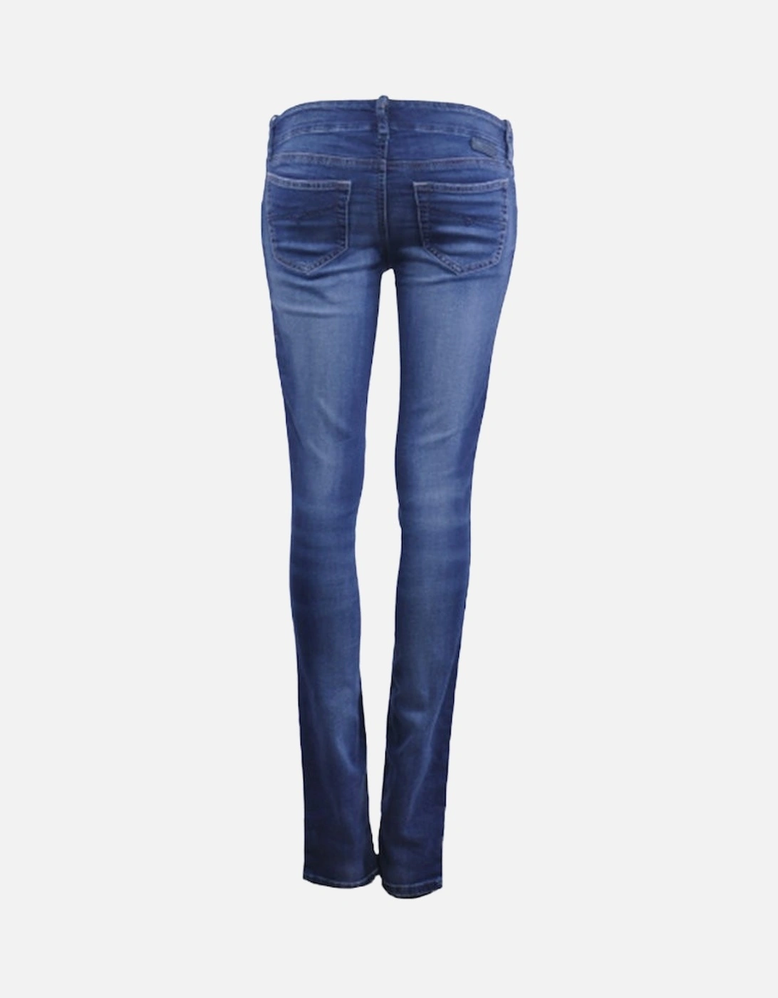 GRUPEE NE 0674Y Womens Denim Jogg Jeans Slim Fit Skinny Blue Sweat Pant