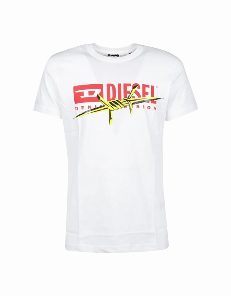 T DIEGO BX2 Mens T-Shirt Crew Neck Short Sleeve Casual white Cotton Tee