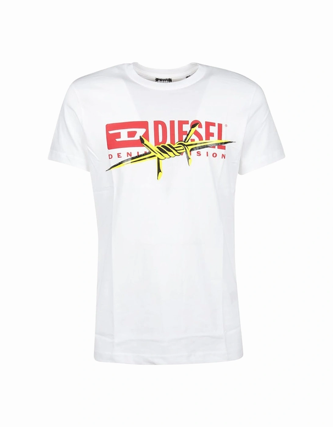 T DIEGO BX2 Mens T-Shirt Crew Neck Short Sleeve Casual white Cotton Tee