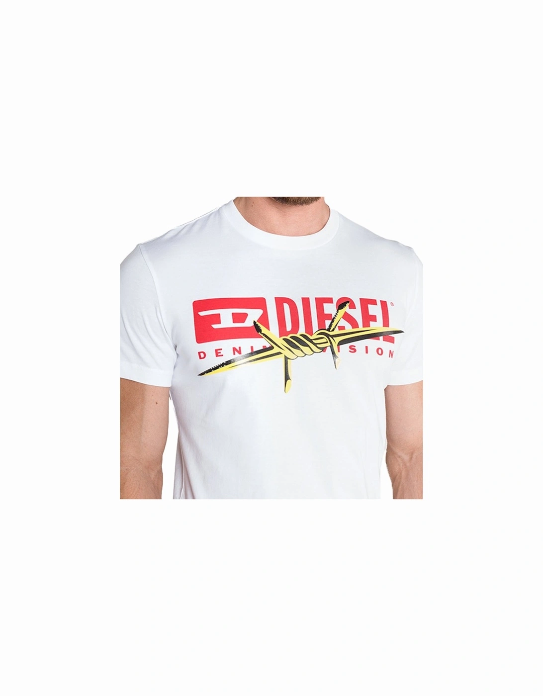 T DIEGO BX2 Mens T-Shirt Crew Neck Short Sleeve Casual white Cotton Tee