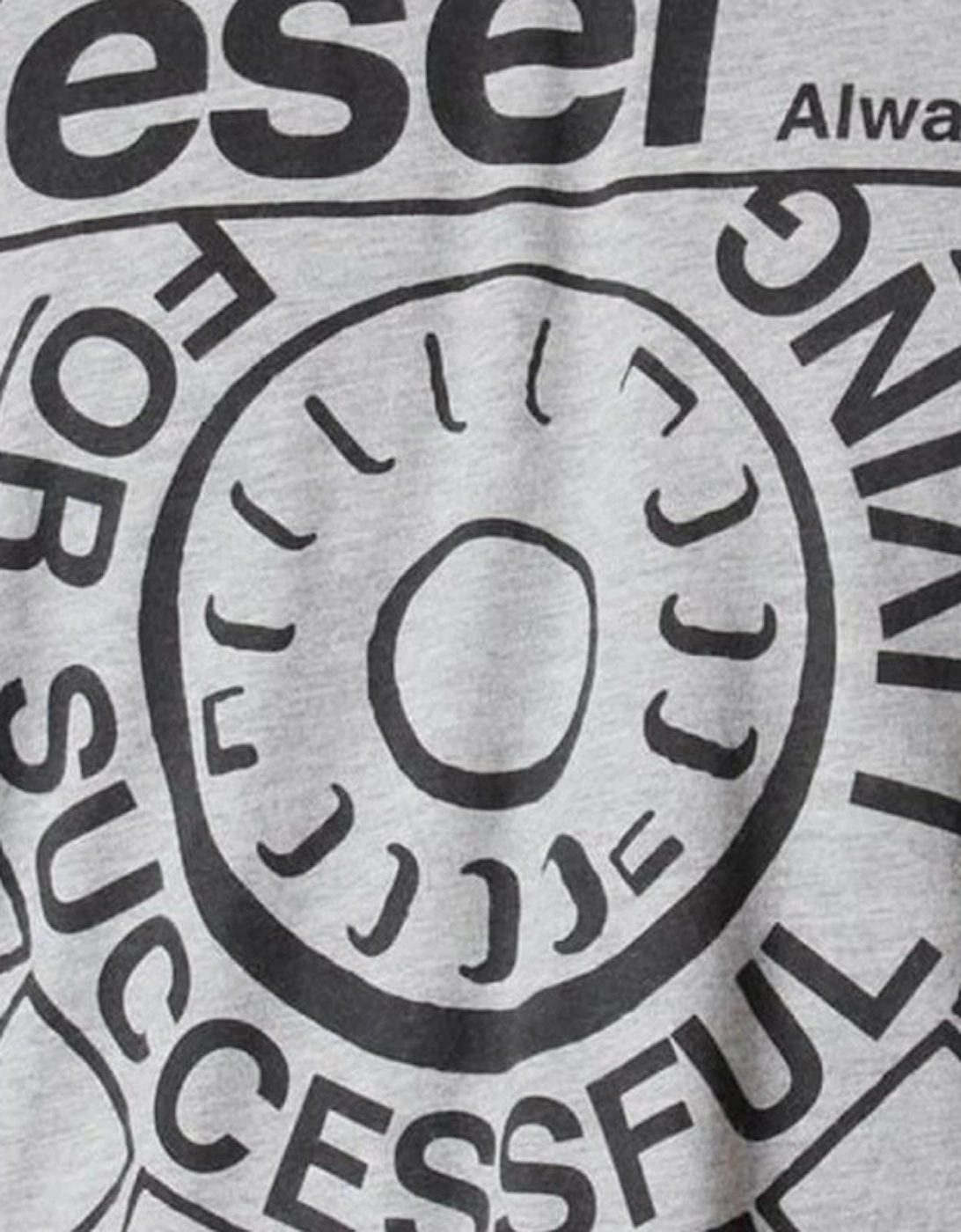 T BALLOCK R 0R91B Mens T-Shirt Grey Short Sleeve Cotton Casual Crew Neck
