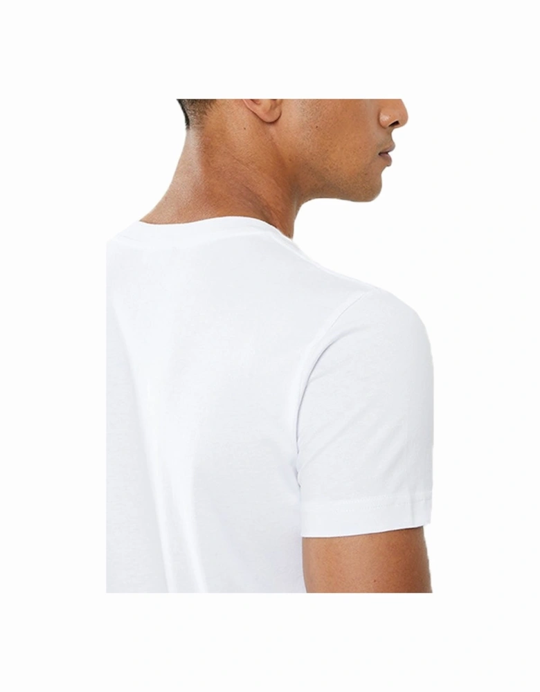 T DIEGO B6 Mens T Shirt Crew Neck Short Sleeve Casual Cotton Tee White