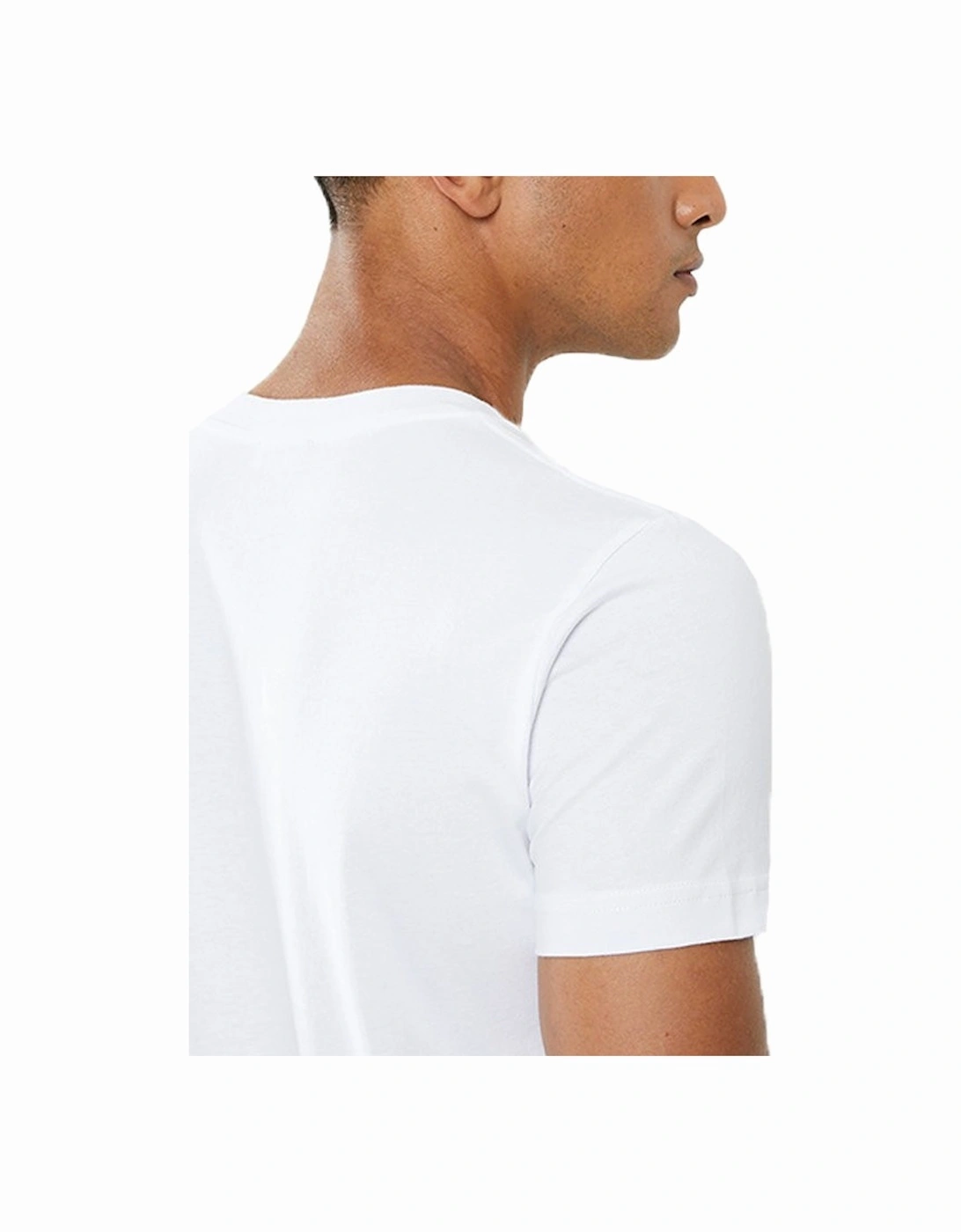 T DIEGO B6 Mens T Shirt Crew Neck Short Sleeve Casual Cotton Tee White