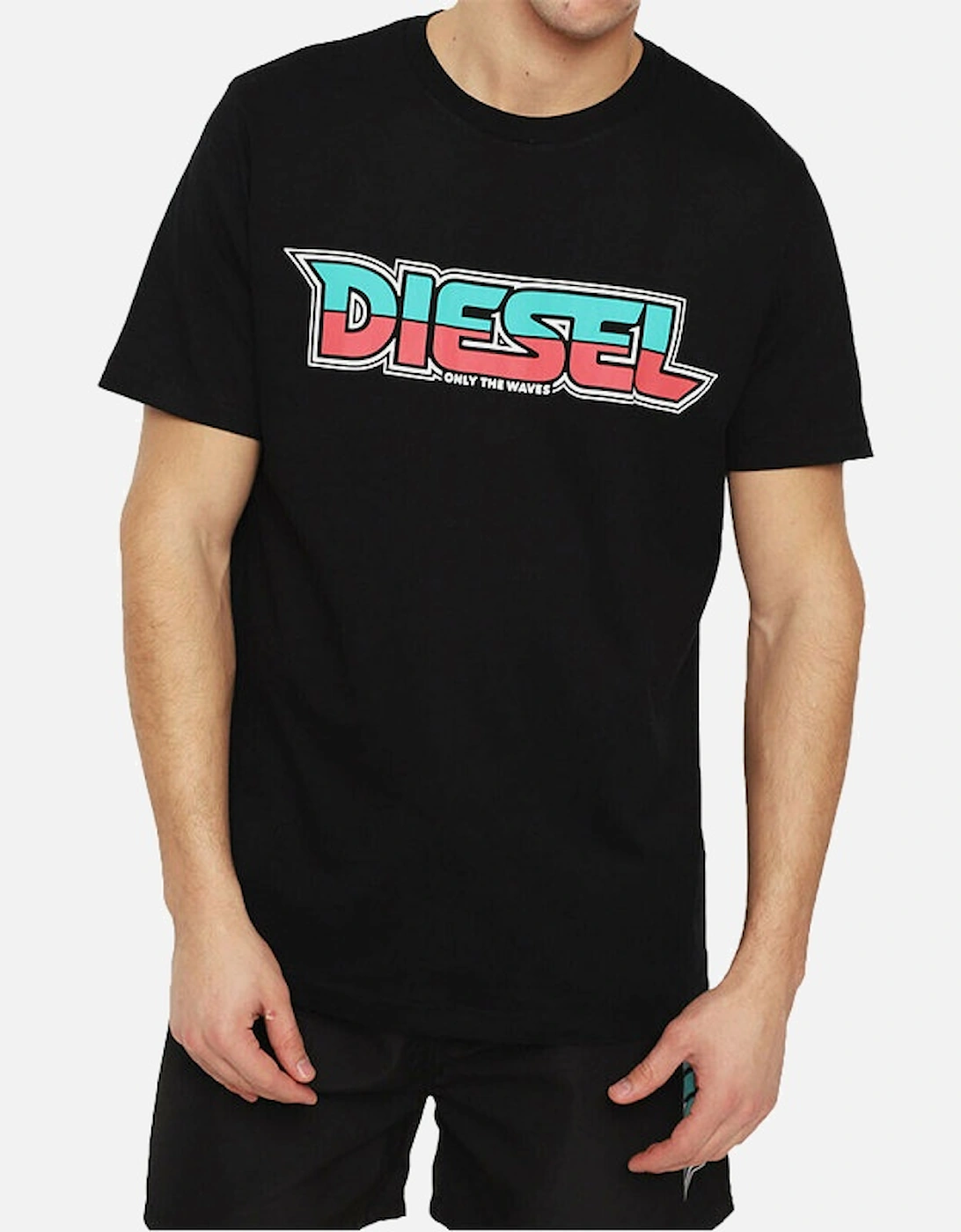 BMOWT JUST B Mens T Shirt Crew Neck Short Sleeves Casual Summer Black Tee