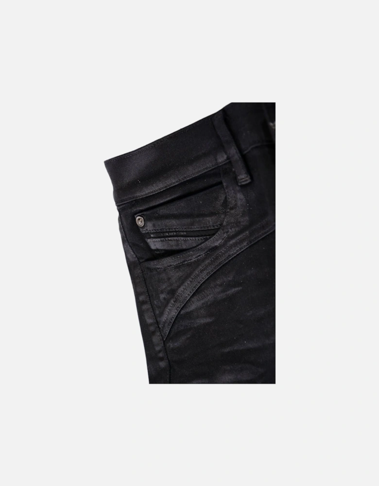 BLACK GOLD TYPE 163C BG3AD Womens Jeans Stretch Slim Fit Black Wax Pants