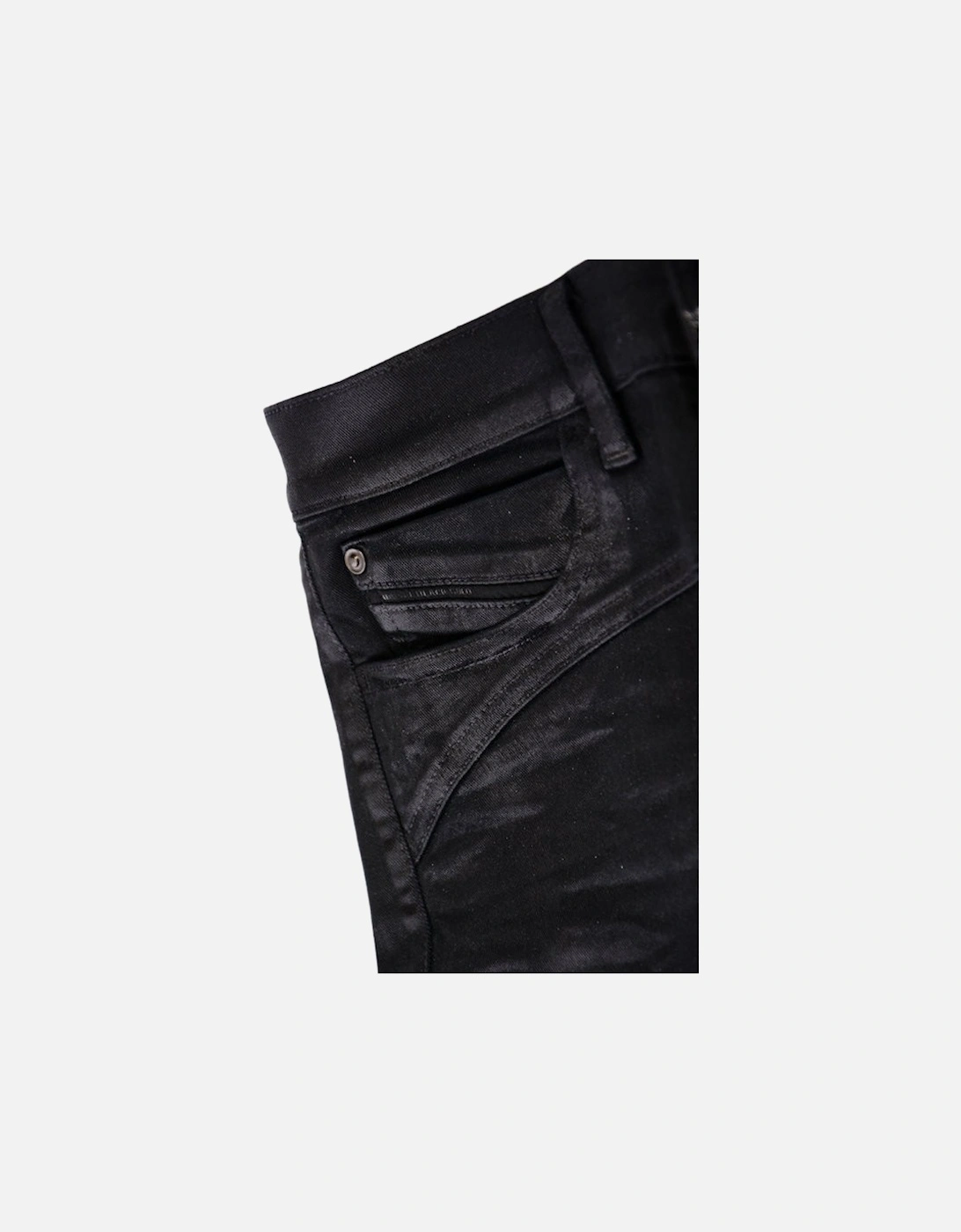 BLACK GOLD TYPE 163C BG3AD Womens Jeans Stretch Slim Fit Black Wax Pants