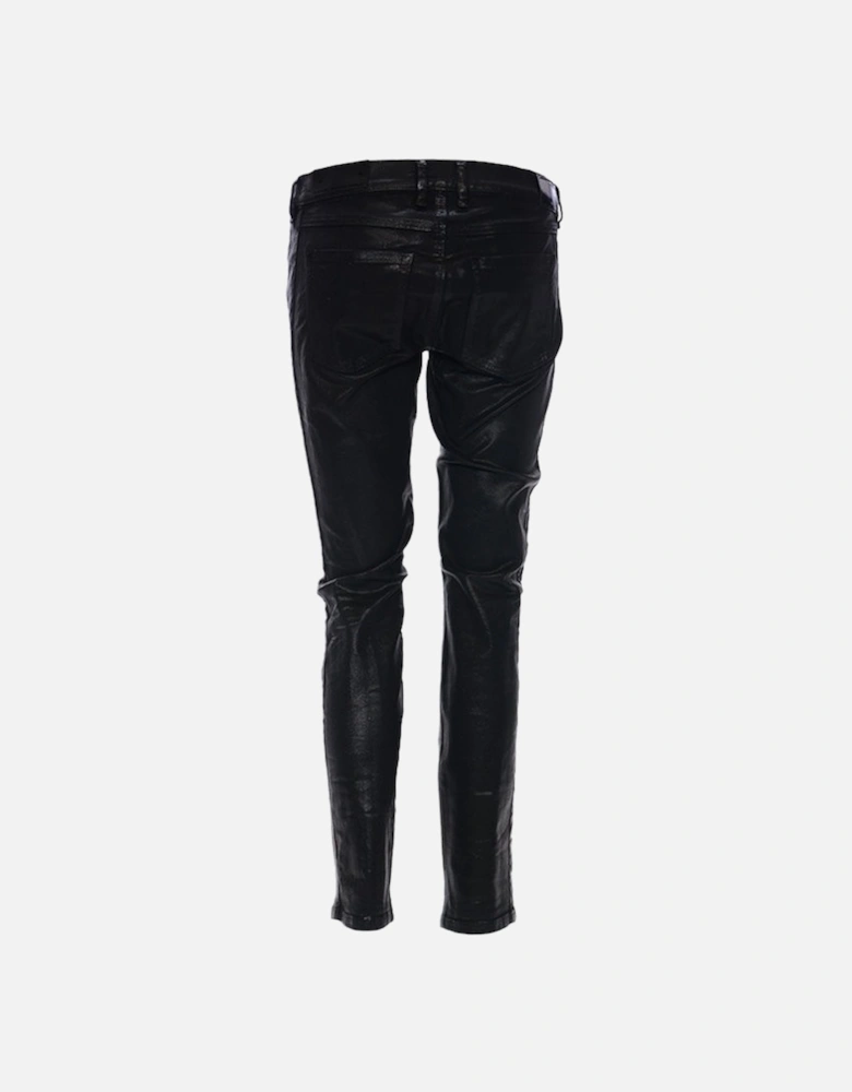 BLACK GOLD TYPE 163C BG3AD Womens Jeans Stretch Slim Fit Black Wax Pants