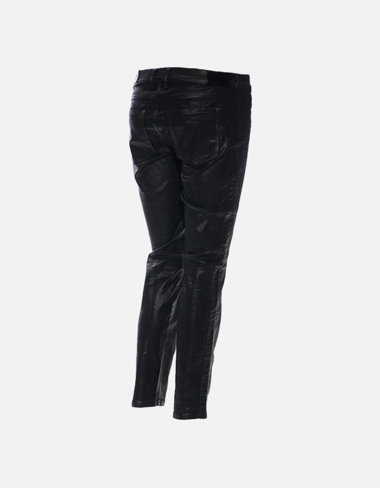 BLACK GOLD TYPE 163C BG3AD Womens Jeans Stretch Slim Fit Black Wax Pants