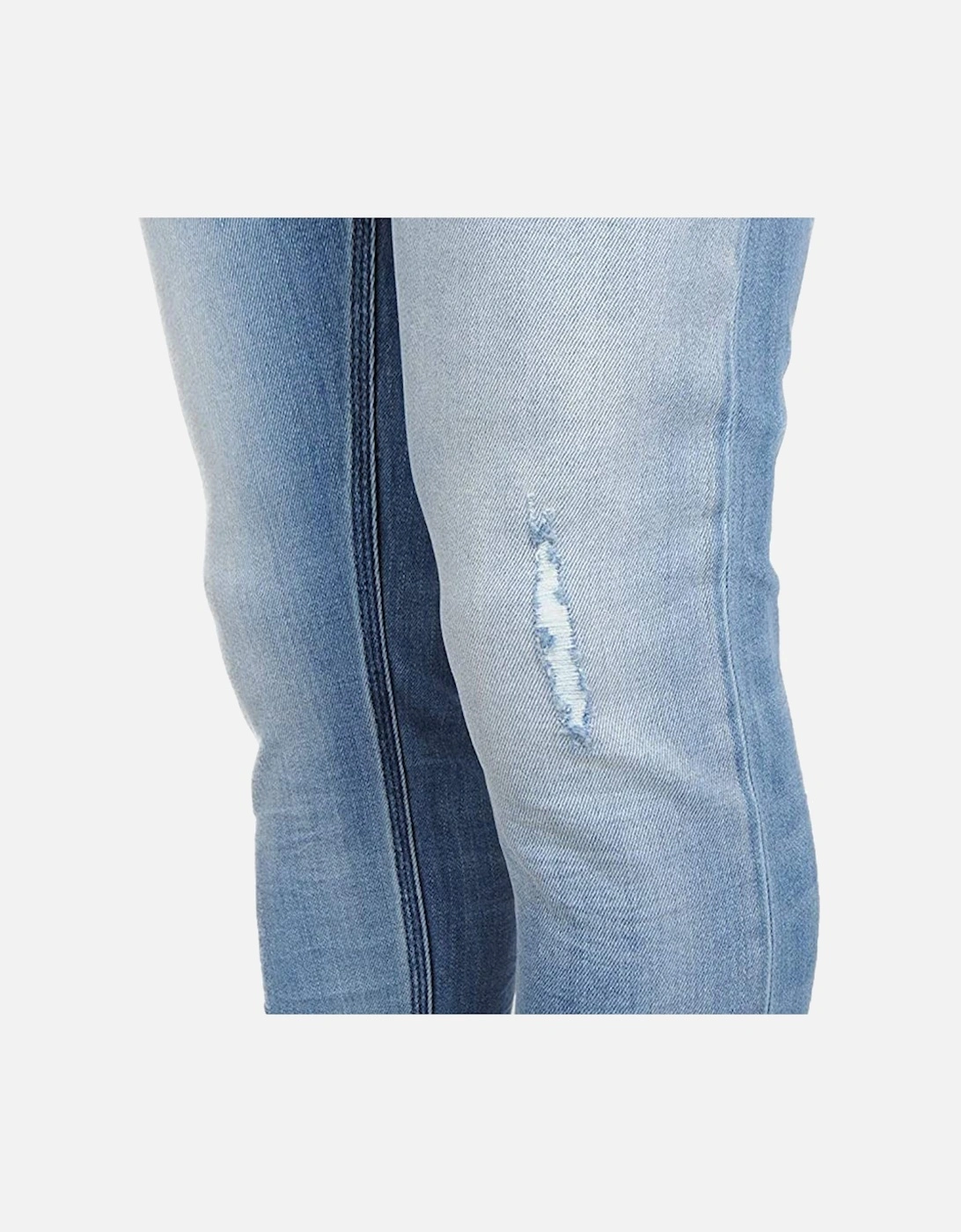 TEPPHAR Mens Denim Jeans 084GI Slim Fit Tapered Distressed Casual Pants