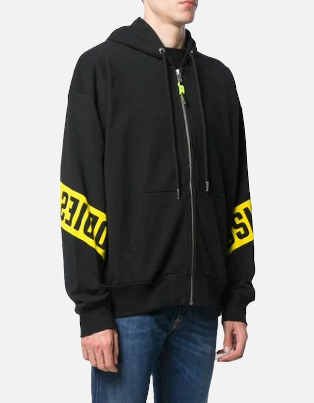 S ALBY ZIP FELPA Men Hoodies Full Zip Casual Black Hooded Sweatshirt XS-M, 8 of 7