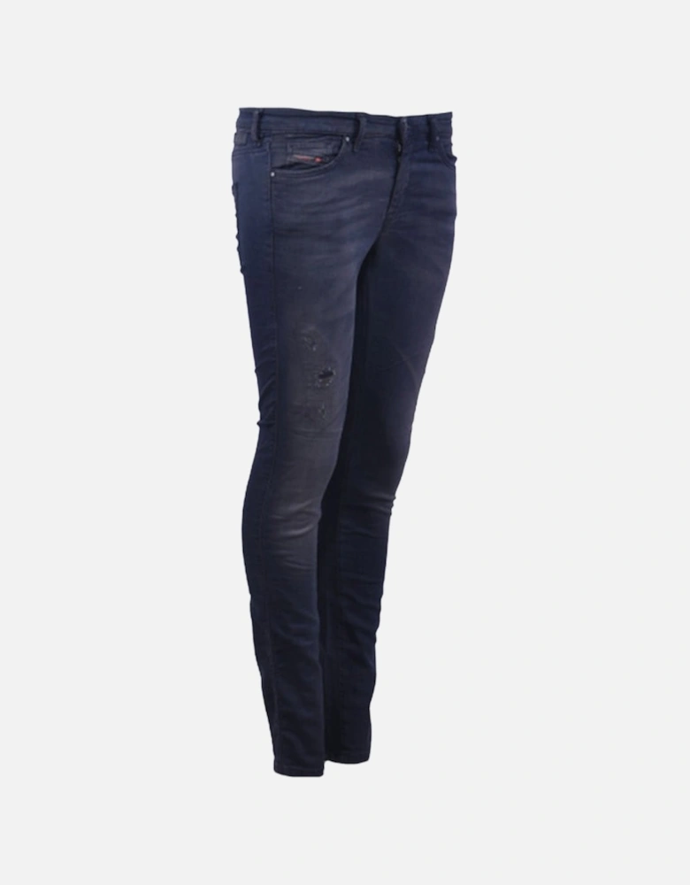 DORIS NE 0669Q Womens Denim Jeans Slim Fit Distressed Sweat Jogg Pants