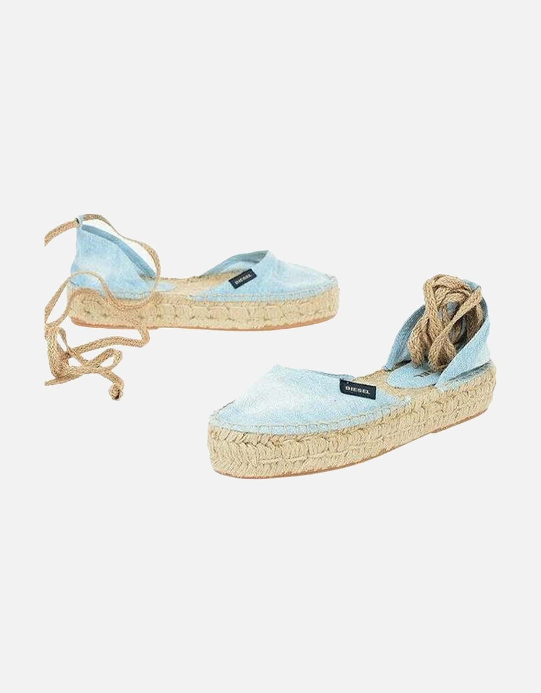 Espadrillas Rags Womens Sandals Denim Lace Up Casual Summer Slip On Shoes, 3 of 2