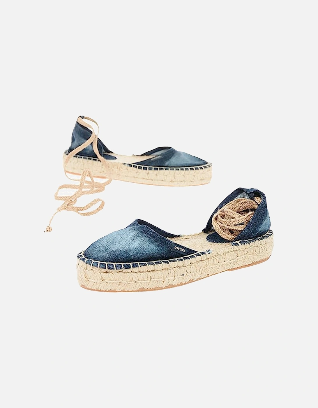 Espadrillas Rags Womens Sandals Denim Lace Up Casual Summer Slip On Shoes, 2 of 1