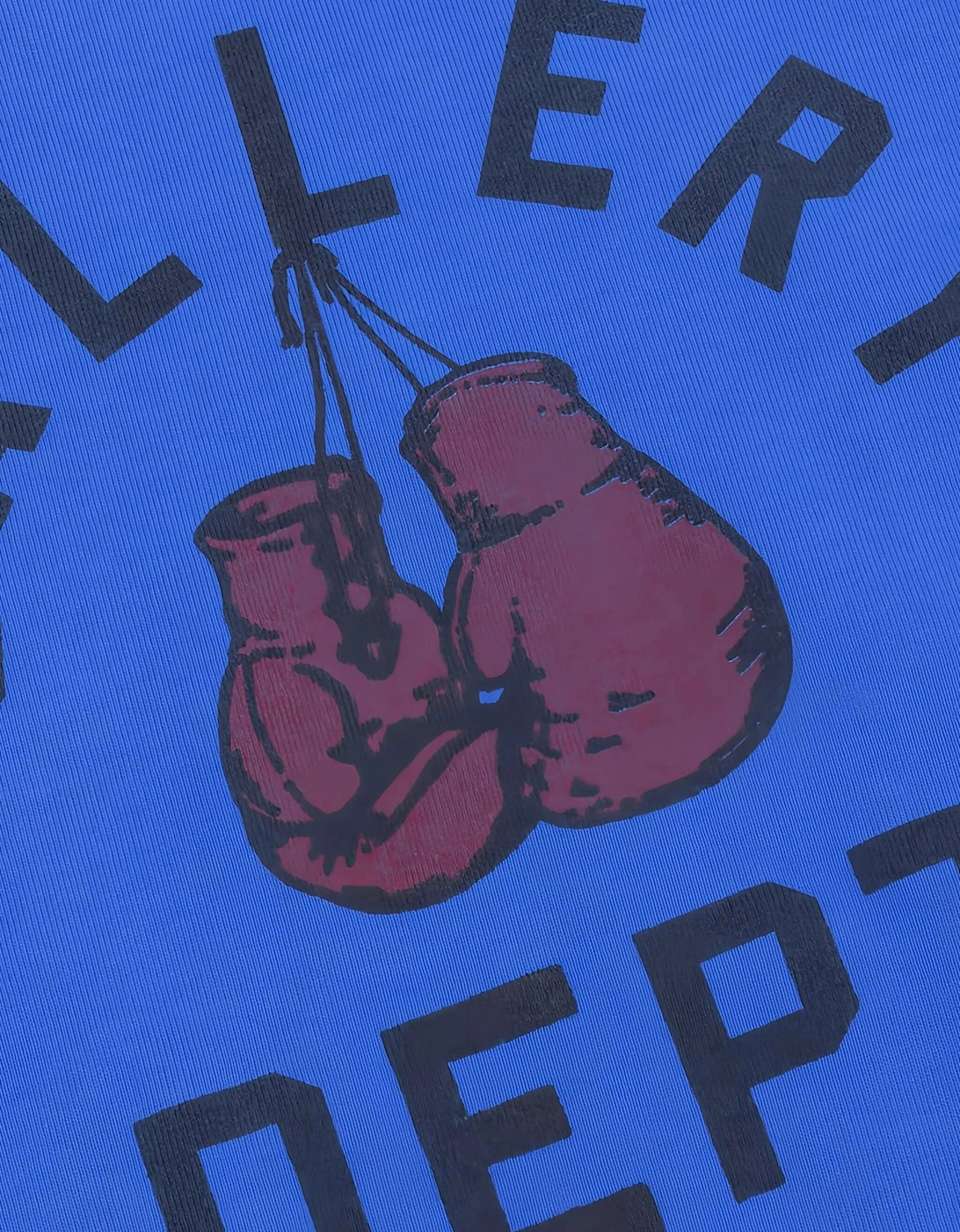 Boxing Merch Hoodie in Blue