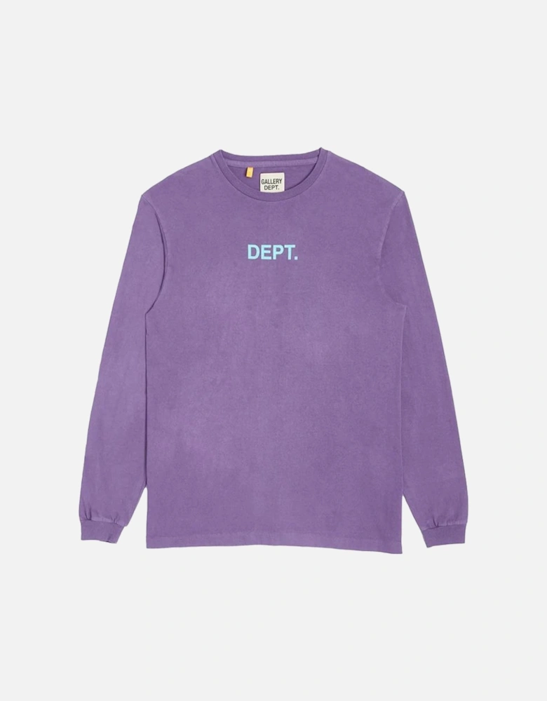 Logo Long Sleeve T-Shirt in Purple