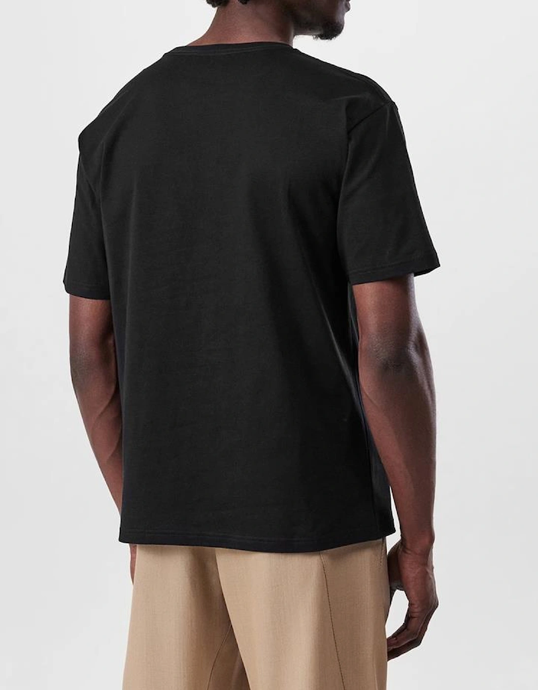Chez Print Jersey T-Shirt in Black