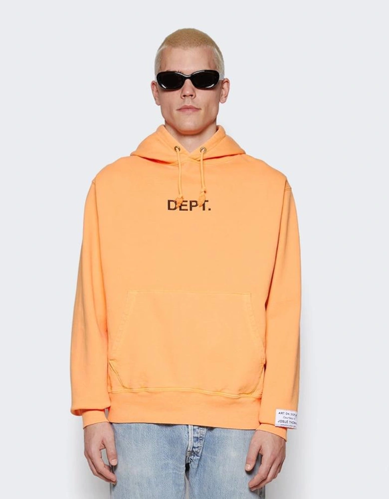 Logo Hoodie in Flo Orange