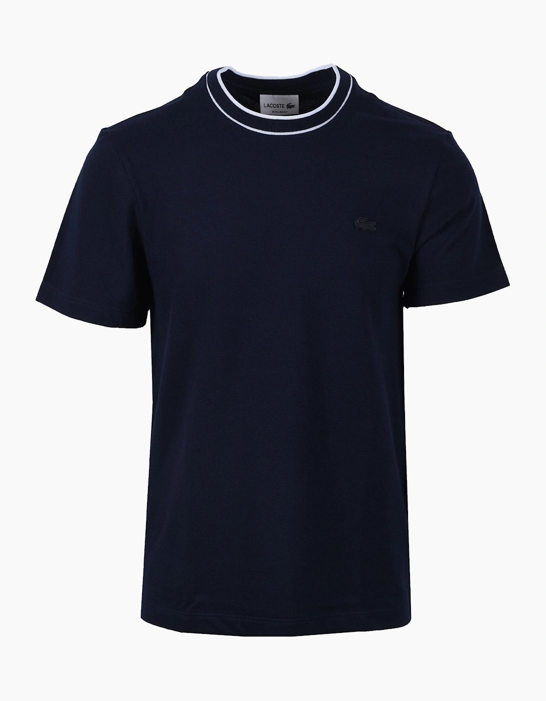 Lacoste Men's Navy T-Shirt Blue  44 Size 7 2XL