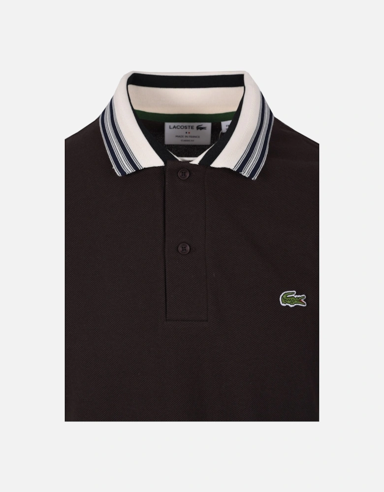 Made in France Classic Fit Polo Brown