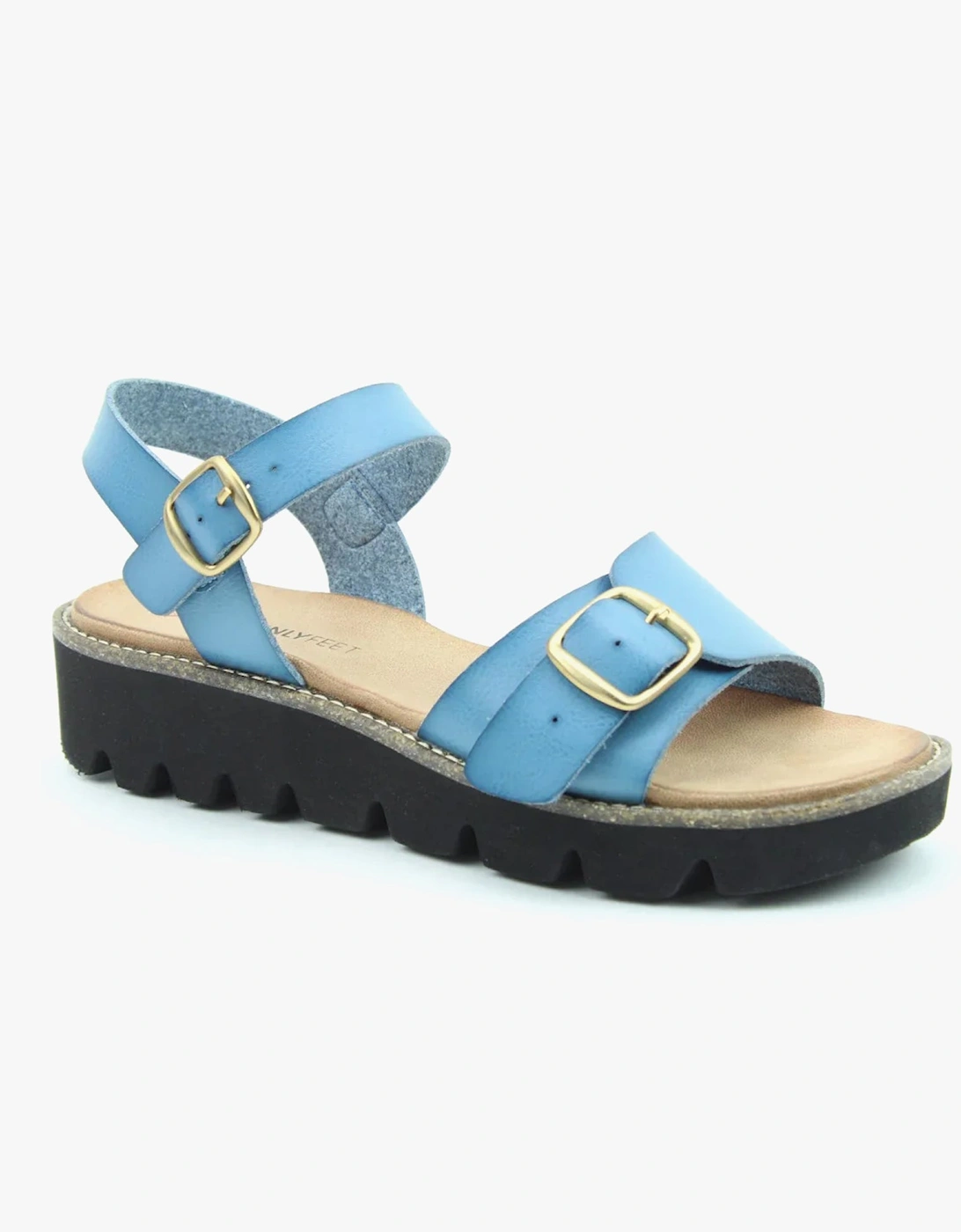 TRUDY Womens Sandals Blue, 5 of 4