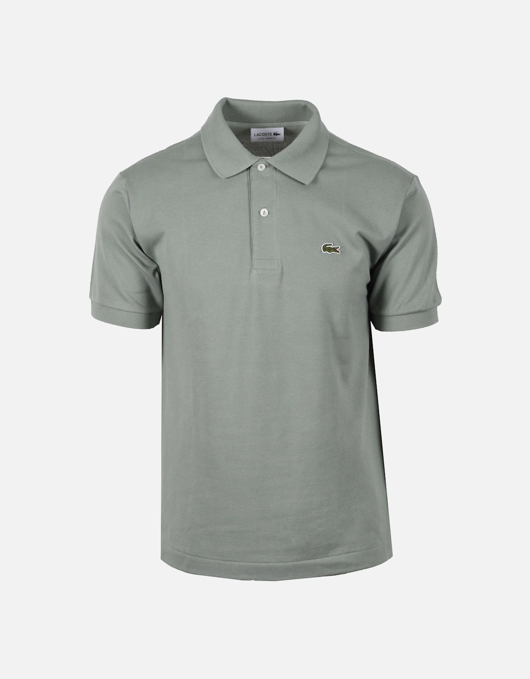 Men's Lacoste L.12.12 Pique Cotton Polo Shirt Thyme - Green - Size: 40