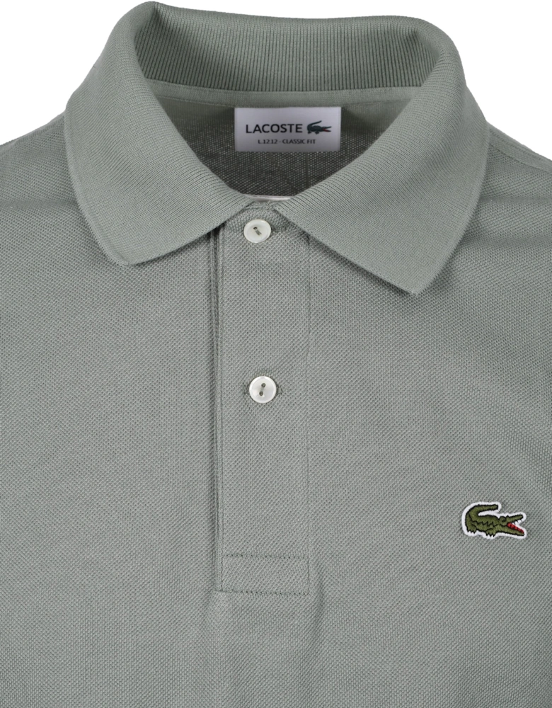 L.12.12 Pique Cotton Polo Shirt Thyme