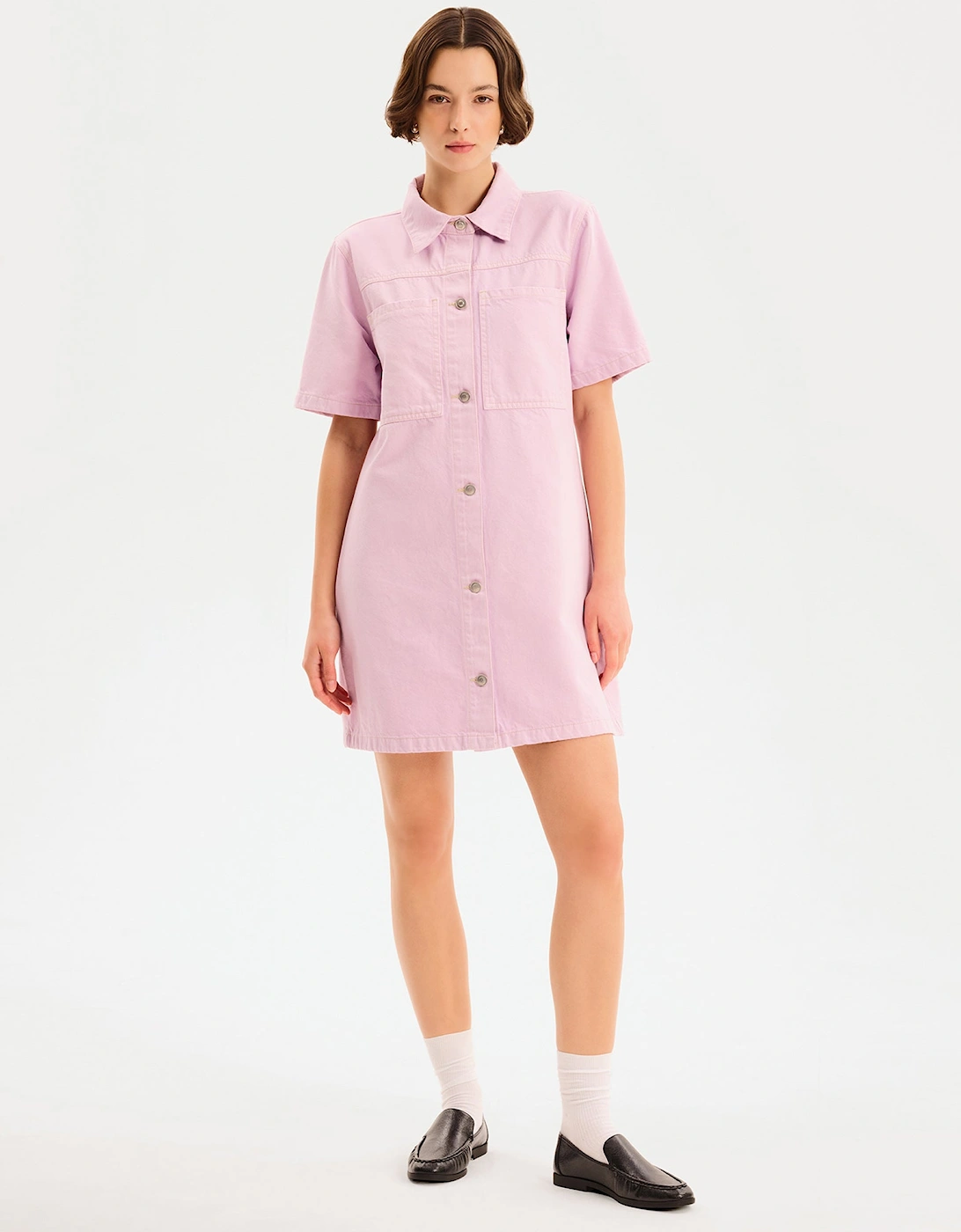 Olivia Denim Dress in Lilac, 7 of 6