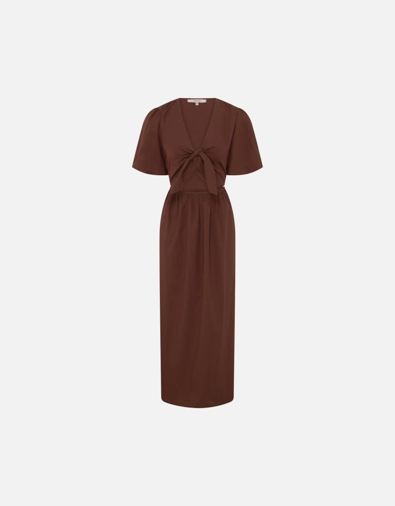 Joy Midi Dress in Chocolate