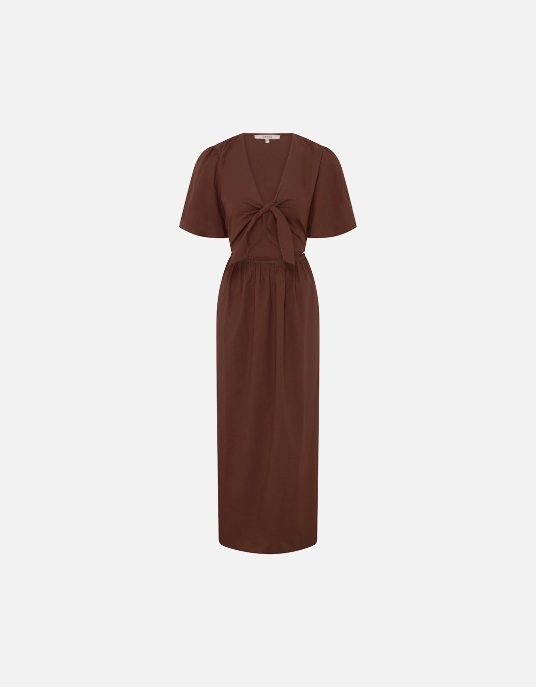 Joy Midi Dress in Chocolate
