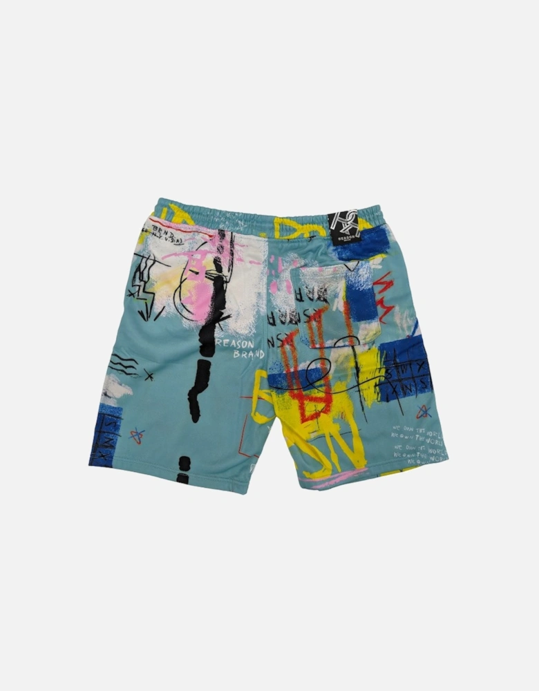 Mens Hawaiian Shorts Summer Beach Fleece Swimming Board Half Pants