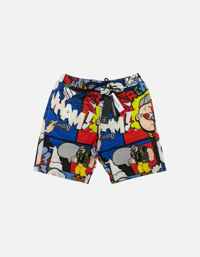 Mens Hawaiian Shorts Summer Beach Fleece Swimming Board Half Pants
