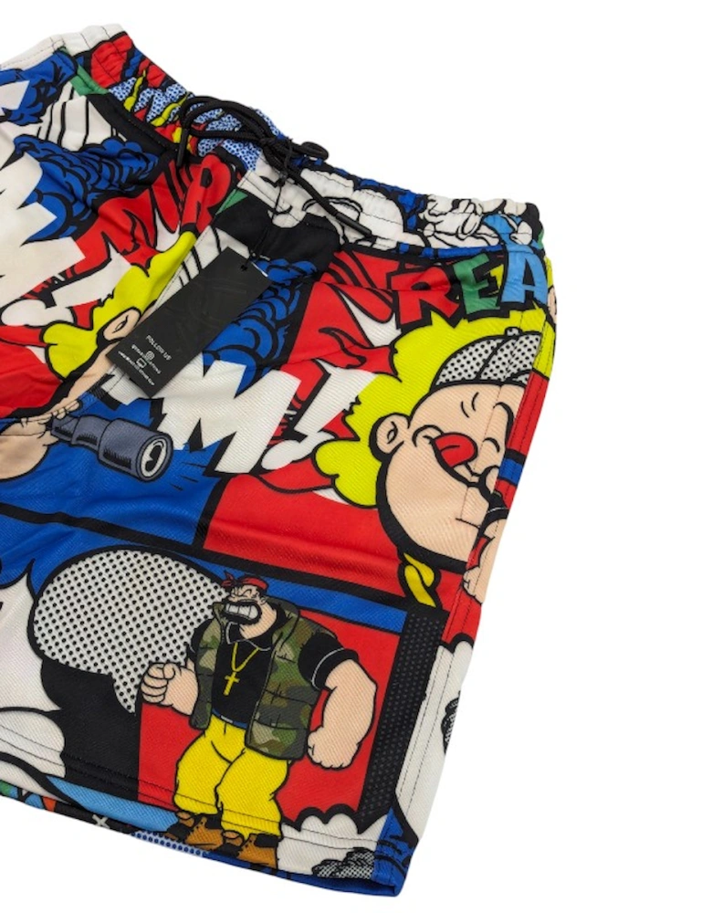 Mens Hawaiian Shorts Summer Beach Fleece Swimming Board Half Pants