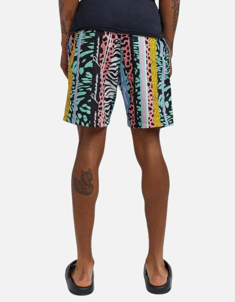 Mens Hawaiian Shorts Summer Beach Fleece Swimming Board Half Pants