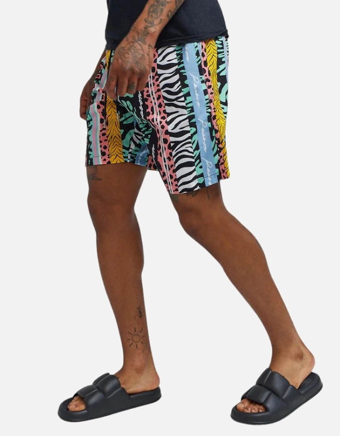 Mens Hawaiian Shorts Summer Beach Fleece Swimming Board Half Pants