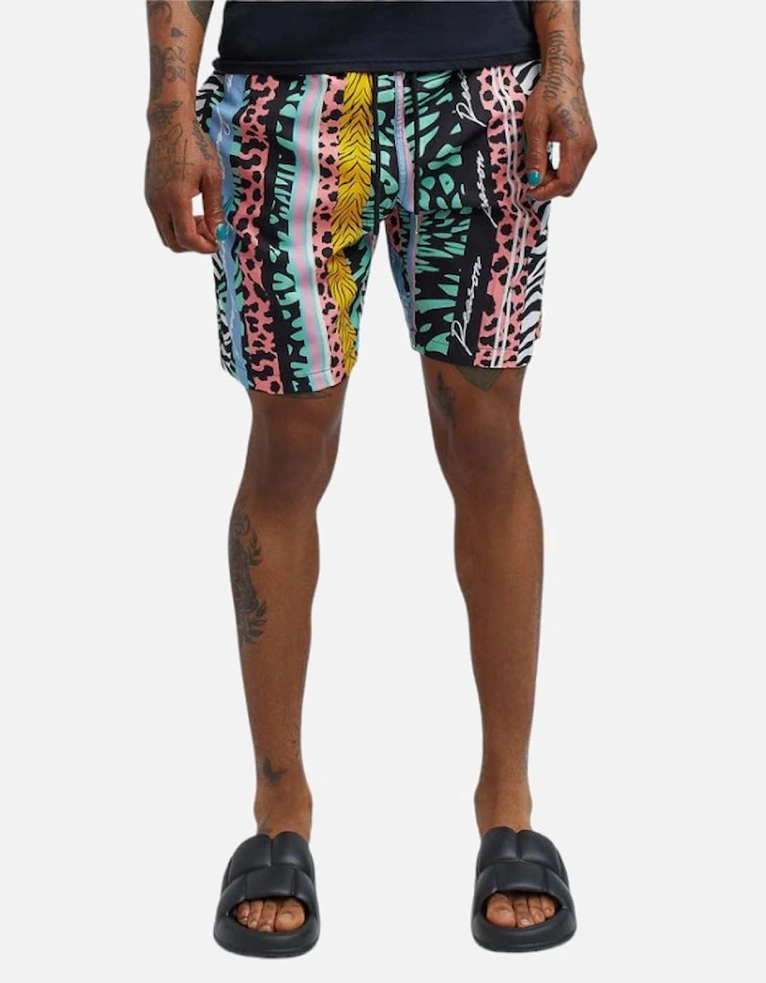 Mens Hawaiian Shorts Summer Beach Fleece Swimming Board Half Pants, 9 of 8