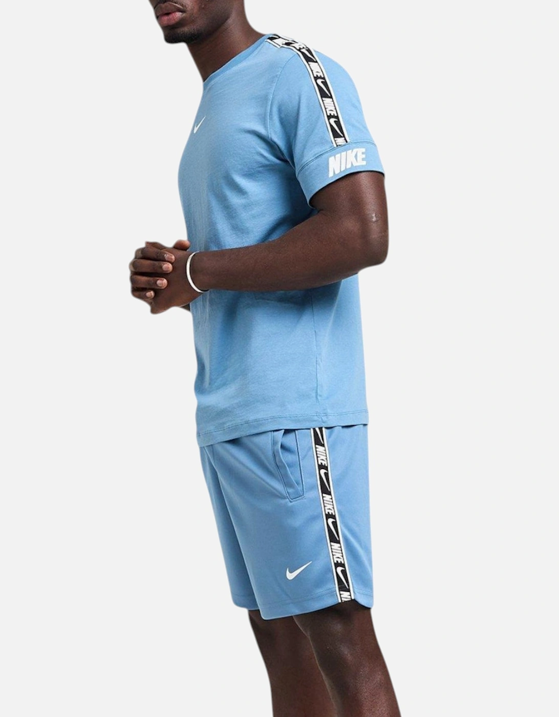 Tracksuit Mens T Shirts and Shorts Set NSW Repeat Tape Tee, 11 of 10