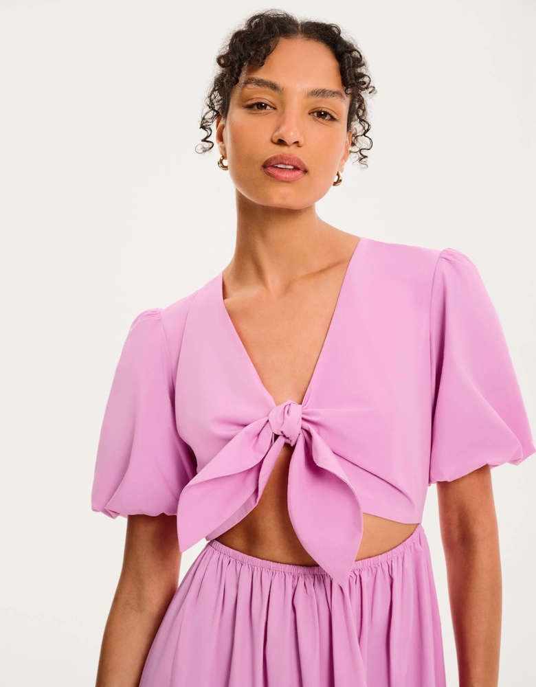 Joy Midi Dress in Lilac