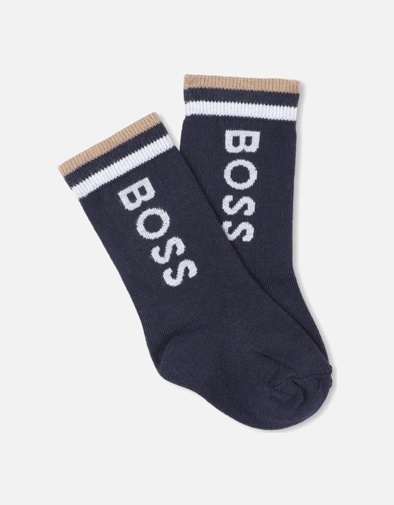 BOSS GREY BABY/TODDLER SOCKS J52654
