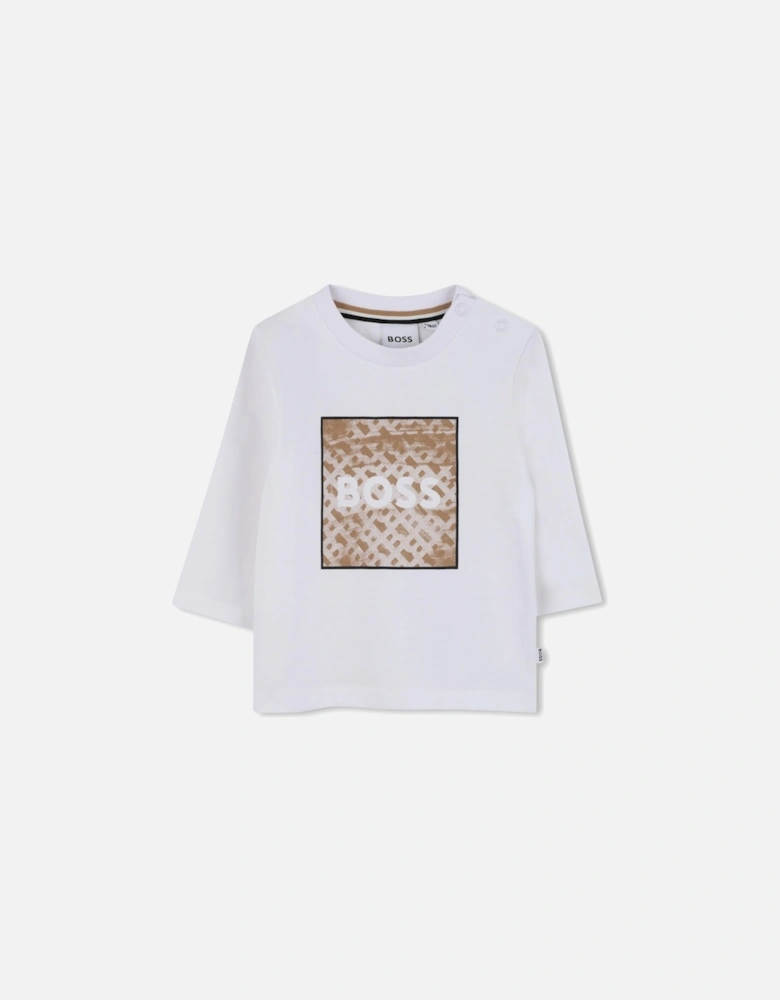 BOSS WHITE BABY/TODDLER T SHIRT J52715