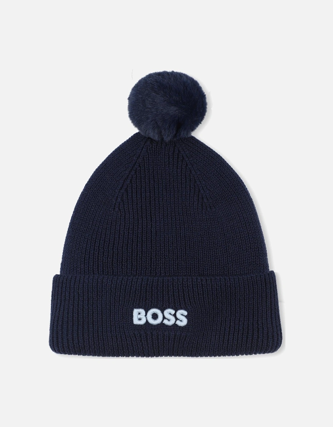 BOSS NAVY BABY/TODDLER BEANIE HAT J52595, 3 of 2