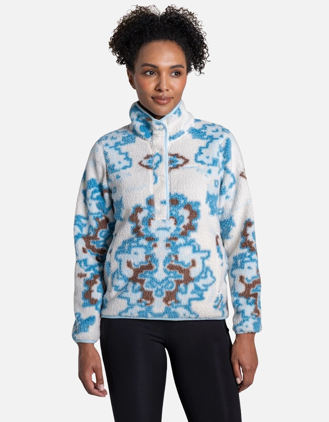 Womens Rosemary II Quick Dry Borg Half Zip Fleece, 2 of 1