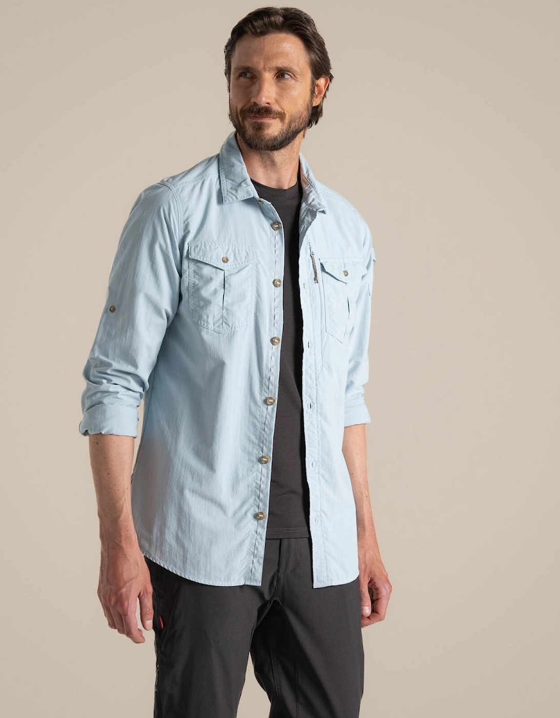 Mens NosiLife Adventure III Long Sleeve Shirt, 2 of 1