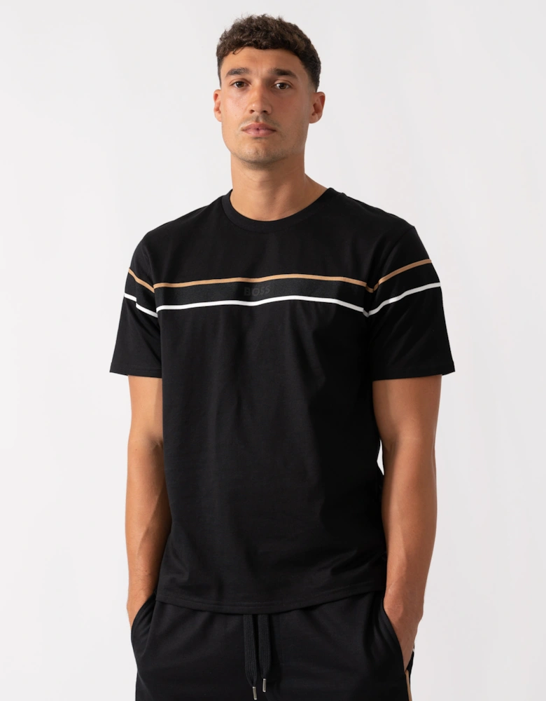 BOSS Orange Mens Iconic Loungewear T-Shirt 50545852 - Black 001