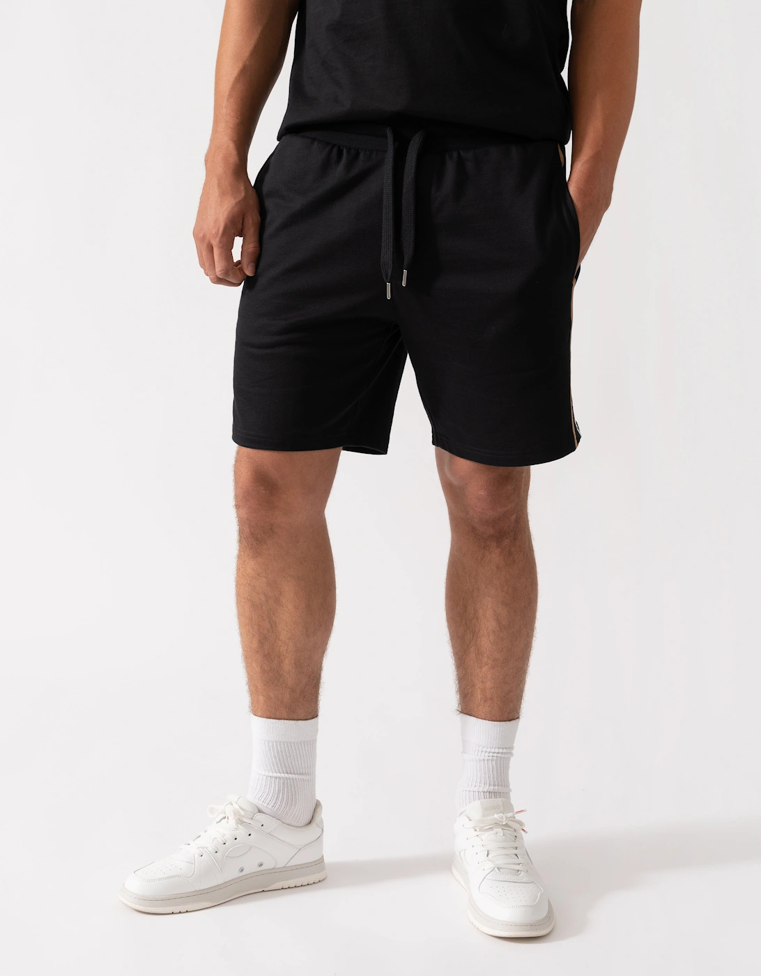 Hugo Boss Men's Black Boss Orange Iconic Loungewear Shorts 50545595 - 001 - Size: M