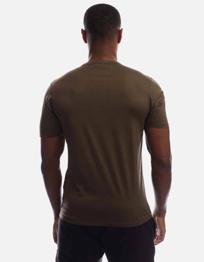 70/2 Mercerized Jersey Logo Patch T-Shirt